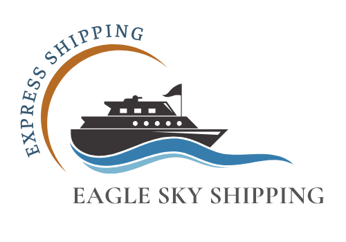 Blue Boat Shipping Logo
